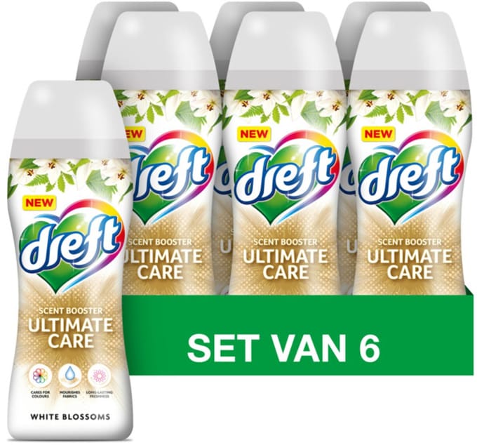 Dreft Geurbooster White Blossoms Ultimate Care - 6 x 210 g