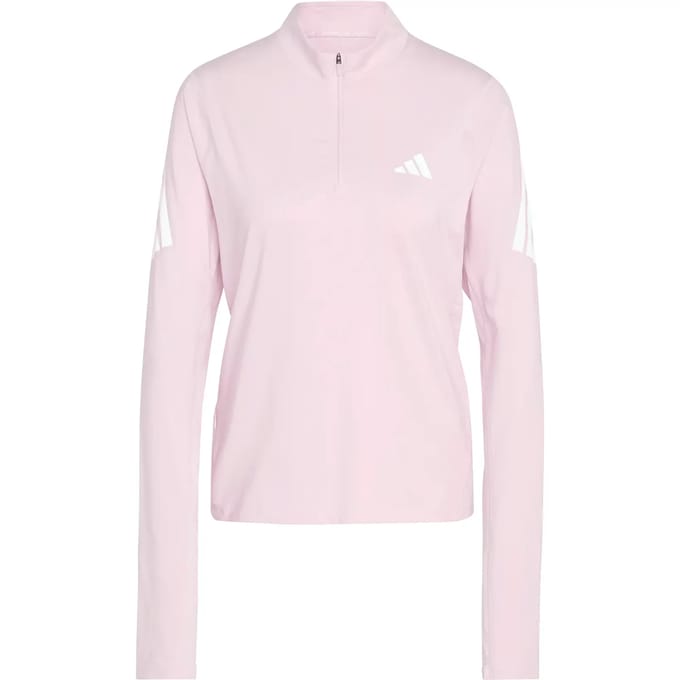 Adidas Performance Adi365 Iconic Hardloopsweater Met Halflange Rits - Dames - Roze