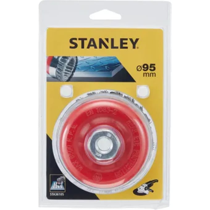 Stanley Komstaalborstel Sta36105-xj Getordeerd M14 Ø95mm