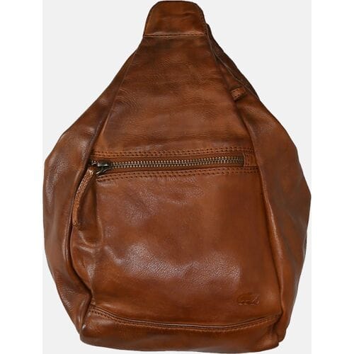 Bear Design Rugzak Cow Lavato Leer - cognac