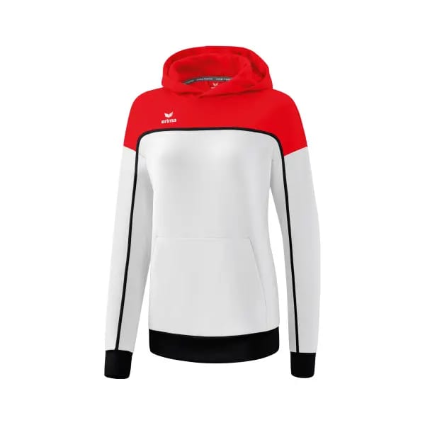 Erima Change Sweatshirt Met Capuchon Dames - Zwart / Rood / Wit | Maat: 36