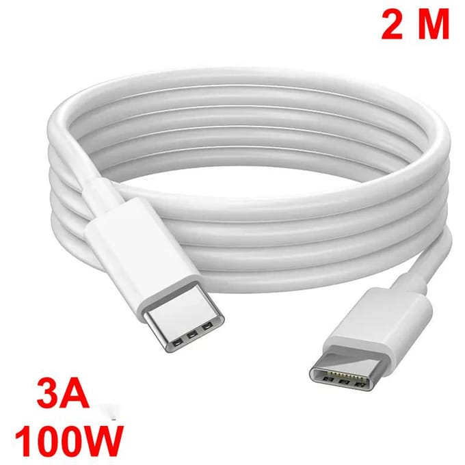 100W USB Type C naar USB C-kabel USB-C PD QC 4.0 snellaadkabel voor iPhone 15 Samsung Xiaomi Type-C USBC-kabel