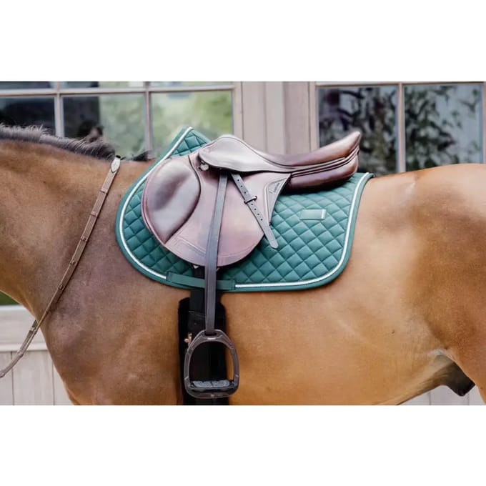 Kentucky Horsewear - Zadeldoek diamond rope jumping dannengroen
