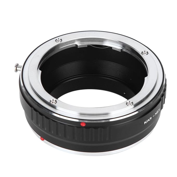 Fikaz k AR‑NEX Lensadapterring voor Konica AR-vatting lenzen naar voor Sony E-vatting camera black