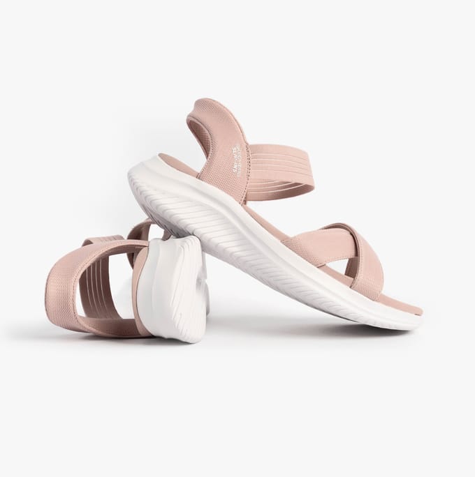 Skechers Slip-Ins: Ultra Flex 3.0 Sandalen Plat - Roze - Maat 36