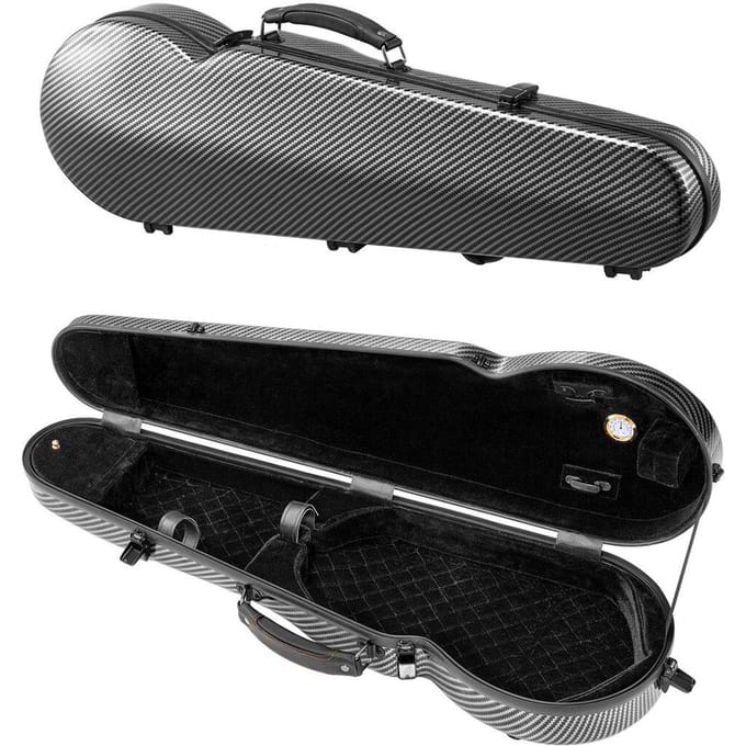 Housse de transport pour étui de violon portable 4/4 en fibre de carbone composite
