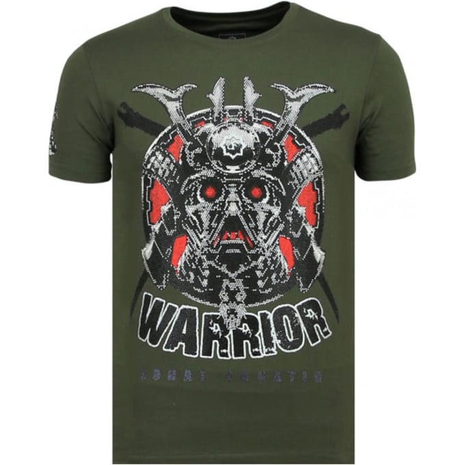 Savage Samurai - Print T shirt Heren - 6327G - Groen