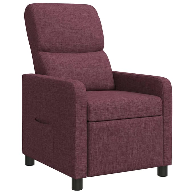 vidaXL - Recliner - Paars - Polyester