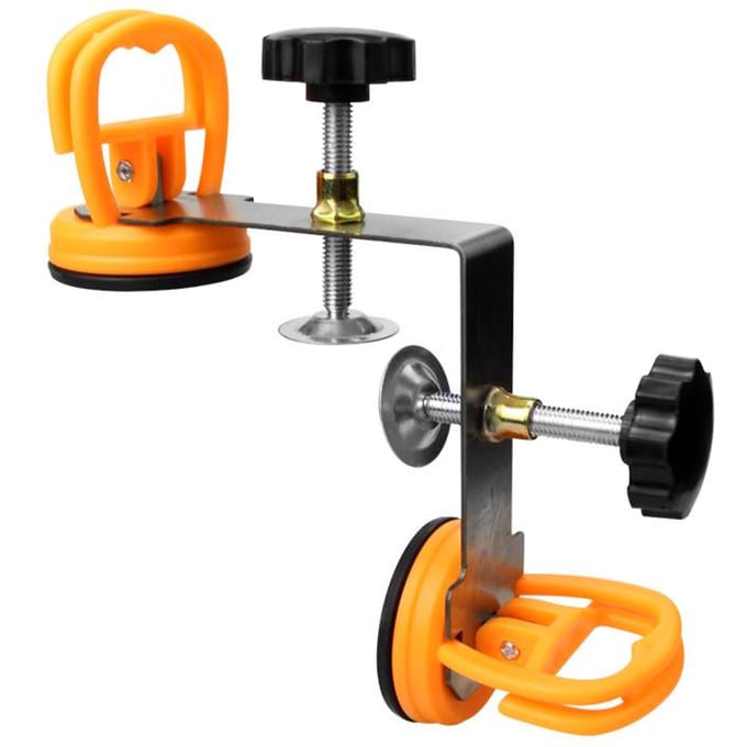 Outil d'installation de joint de comptoir à 90 degrés, outil d'installation de pierre à angle droit en acier inoxydable pour Double Suction Cup