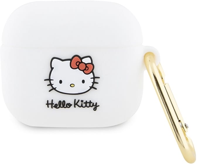 Hello Kitty 3D Serie - Silicone Hoesje voor AirPods 3 - Wit - Iconisch Design