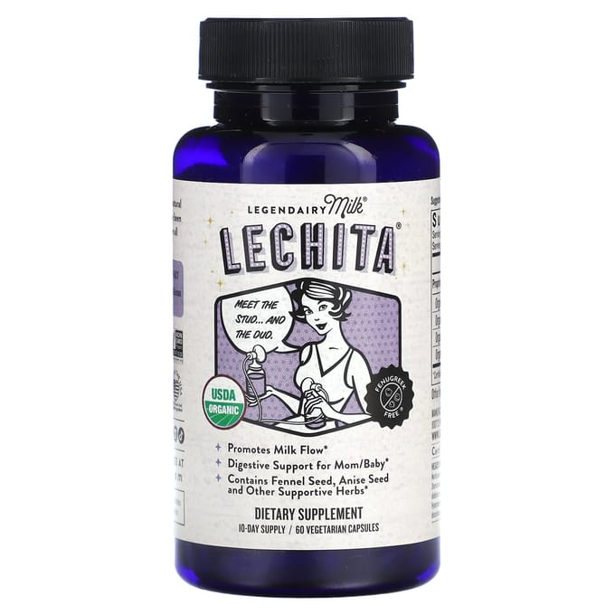 Legendairy Milk, Lechita, 60 Plantaardige Capsules