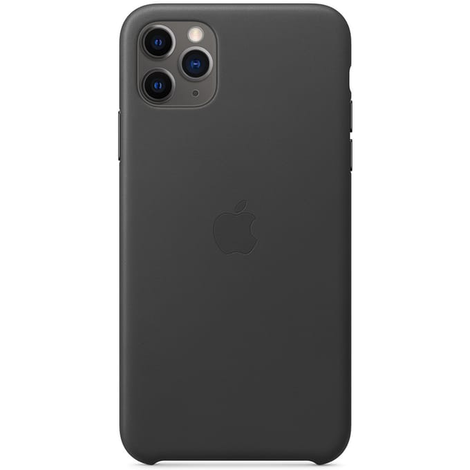Leather Backcover voor de Apple iPhone 11 Pro Max - Black