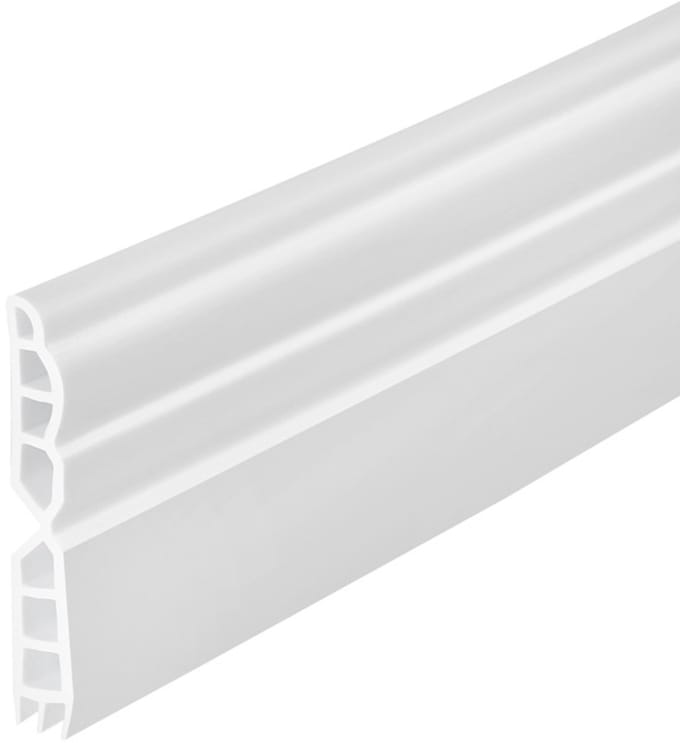 Tochtstrip Deur - Deurafdichting Winddicht - Tocht Buiten Houden - Extra Dik TPE Materiaal - 1 Meter Lengte - Wit
