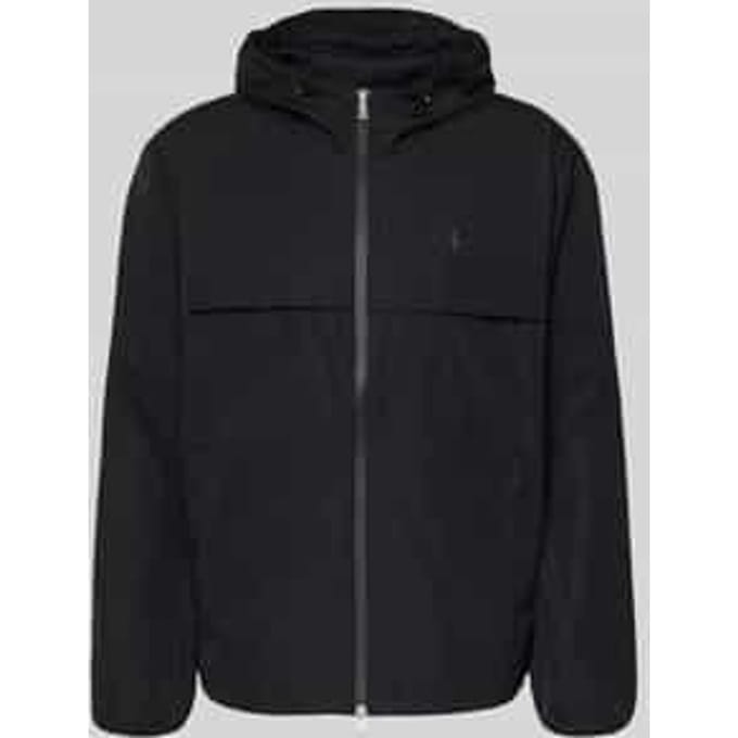 Regular fit Regenjack met gestikt logo