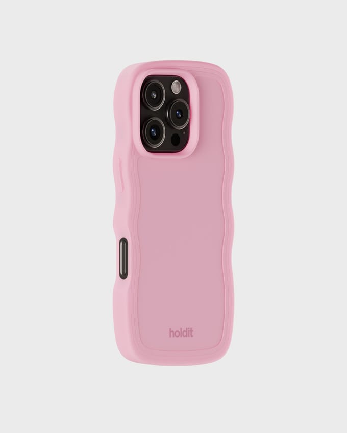Holdit Wavy Case geschikt voor Apple iPhone 16 Pro Max - Pink