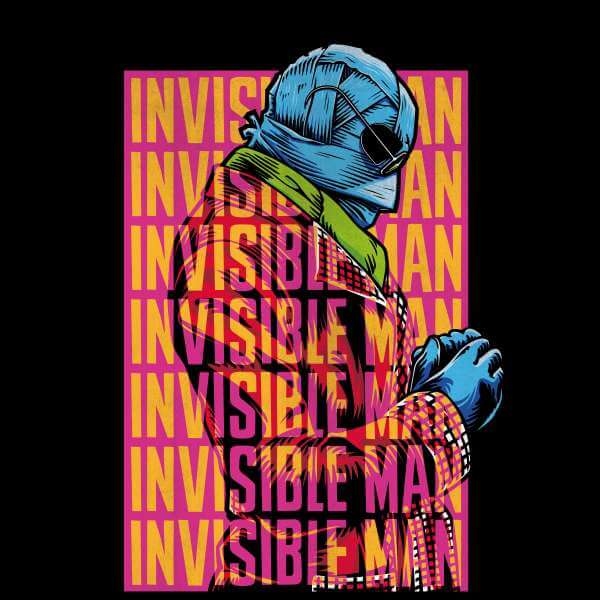 Universal Monsters Invisible Man Retro Trui - Zwart - M