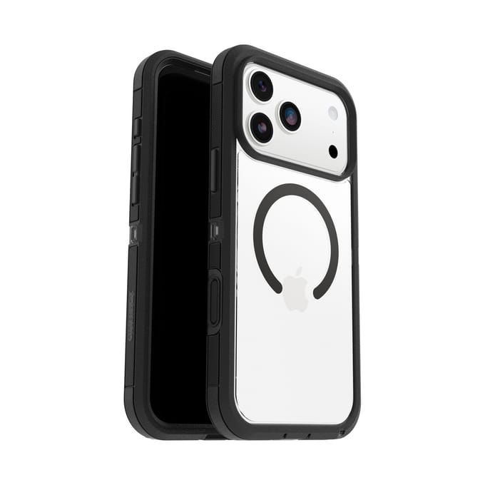 Otterbox Defender Pro XT - Geschikt voor iPhone 17 Pro Max hoesje - Magsafe Backcover - Zwart/Transparant