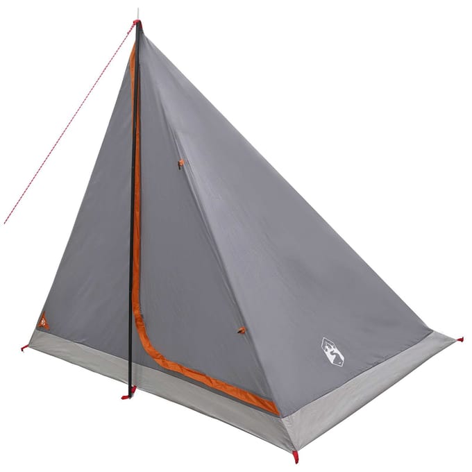 vidaXL - Backpacking - Tent - 2-persoons - Grijs - en - Oranje