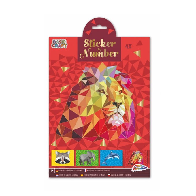 Sticker Op Nummer A4 4 Prints 2 Assorti