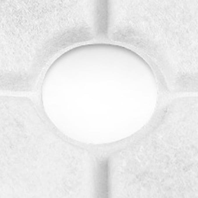 4 stuks Kattenwaterfontein Filters Actieve Kool Hars Rond Vervangend Multi Drievoudig Water white
