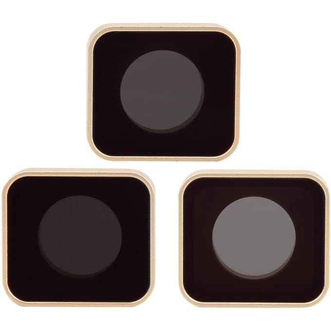 JUNESTAR Actiecamera Duiken ND8 ND16 ND32 Lensfilter Accessoire voor Gopro567 black