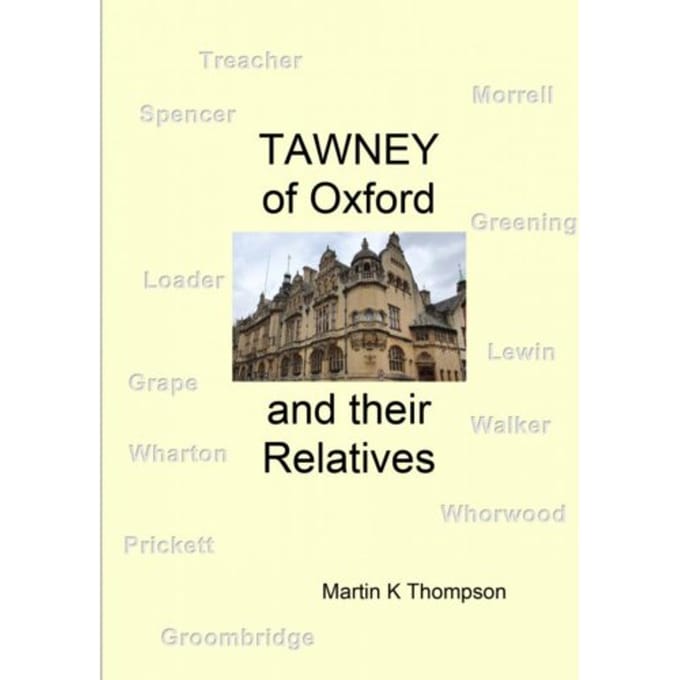 Tawney Of Oxford - Martin K Thompson