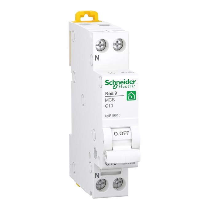 Schneider Electric Resi9 XP MCB/circuit breaker 1PN C-characteristic 10A 6kA 18mm