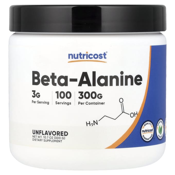 Nutricost, Bêta-Alanine, Sans Arôme, 300g (10.7oz)