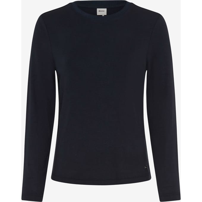 Brax Dames Shirt  Style CARINA L navy, donkerblauw, maat 48