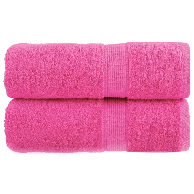 vidaXL - Gastendoekjes - SOLUND - 2 - st - 600 - g/m² - 30x50 - cm - roze