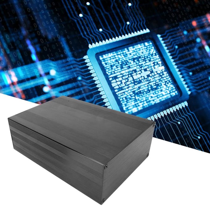 Aluminium Koelbehuizing met Split Type Elektronische Doos voor Versterker GPS (200 mm)