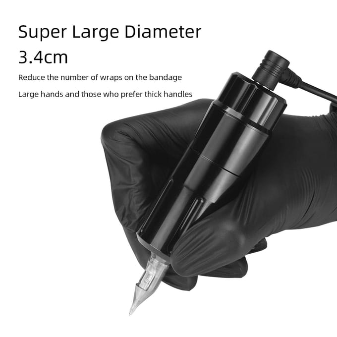 ATOMUS Aluminium Rotary Tattoo Pen Korte Penstyle Tattoo Machine Shader Liner Motorvermogen oranje