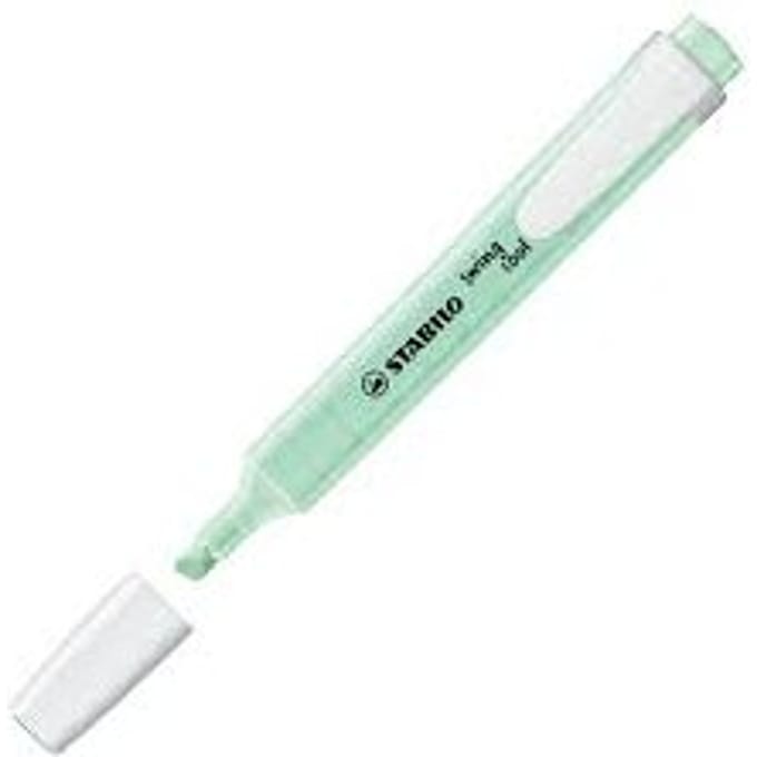 STABILO Swing Cool Pastel - Markeerstift - Perfect Voor Onderweg - Vleugje Mint - Per stuk