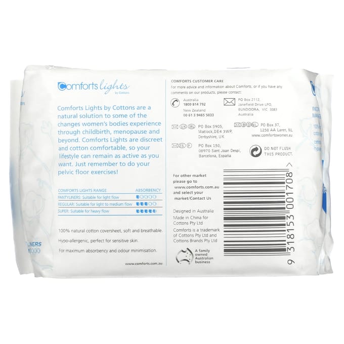Katoen, Comfort Light, 20 stuks blue
