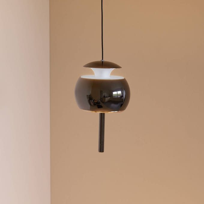 LOOM DESIGN LED hanglamp Parachute, zwart Ø 9,6 cm aluminium