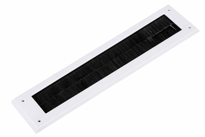 Brievenbus tochtafsluiter - Tochtwering - schroefbaar - Wit - 8 X 34 CM