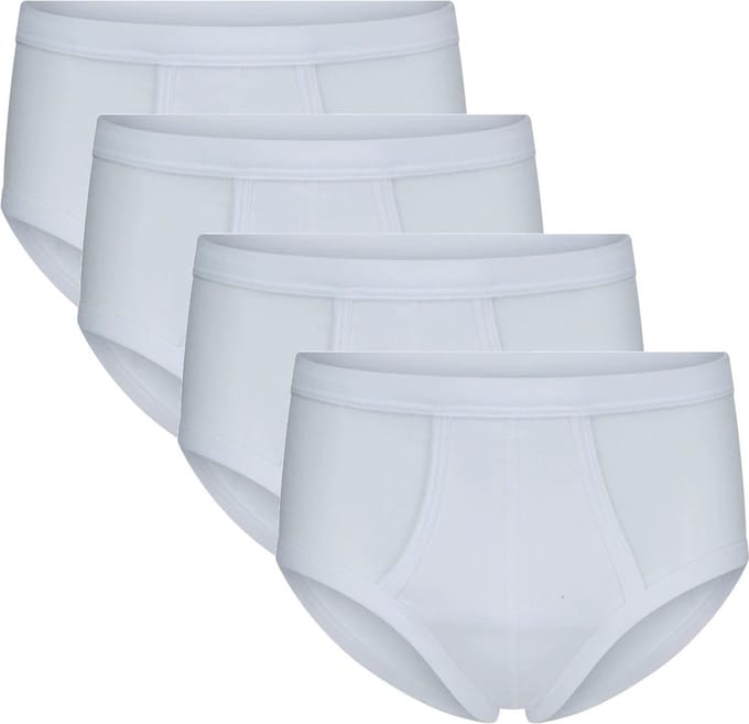 Beeren heren slip - 4-pack - maat M - wit