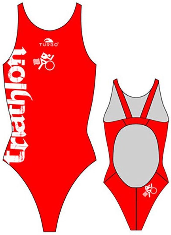 Turbo Triathlon Pro Resist Zwemkleding Rood 2XL Vrouw