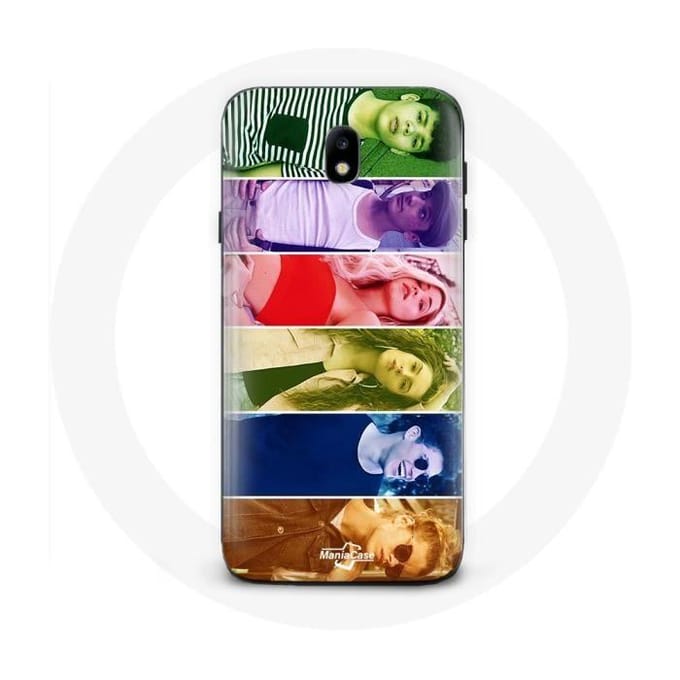 Coque pour Samsung Galaxy j7 2017 Poursuis Tes Rêves Split Visages