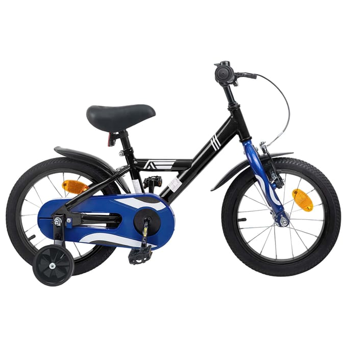 vidaXL - Kinderfiets - 12 - Inch - voor - 2-4 - jaar - oud - Zwart