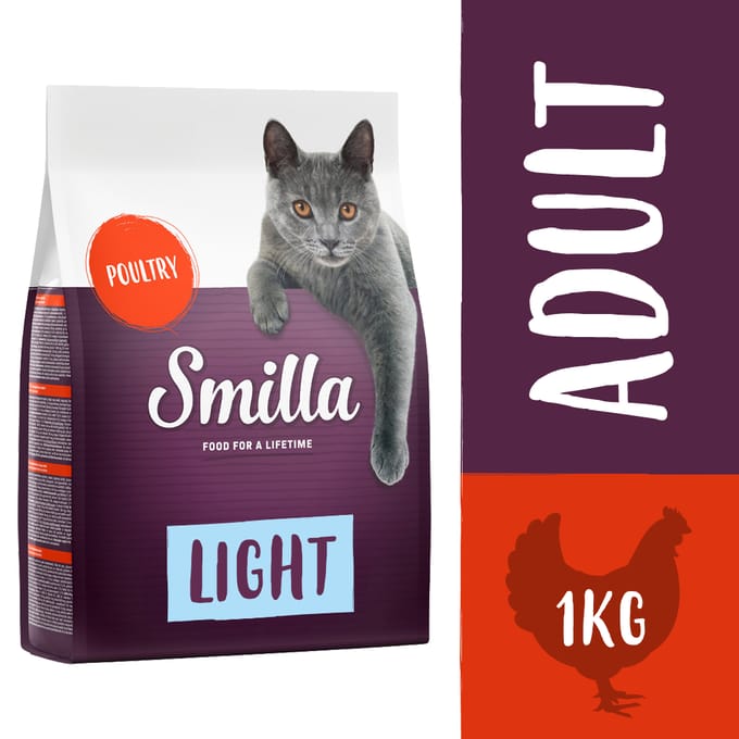 1kg Light met Gevogelte Smilla Kattenvoer