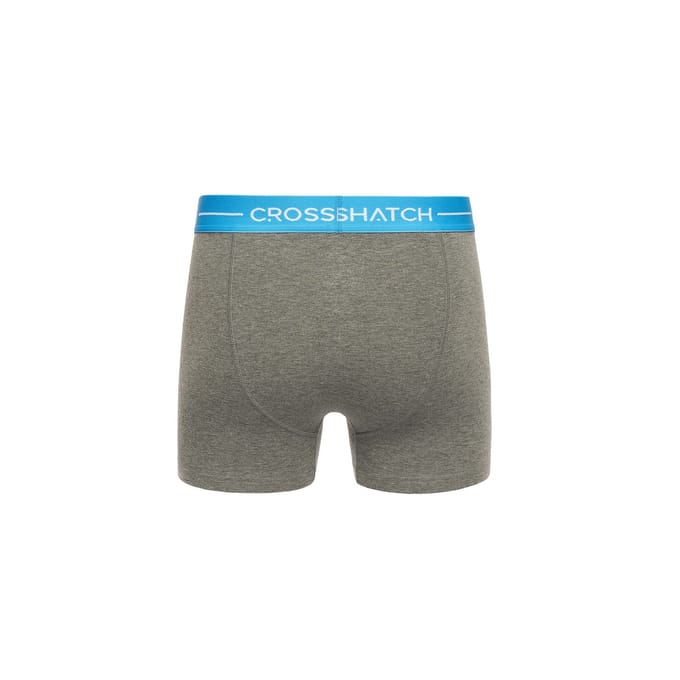 Crosshatch Heren Astral Boxershorts (Set van 12) (Houtskool mergel)