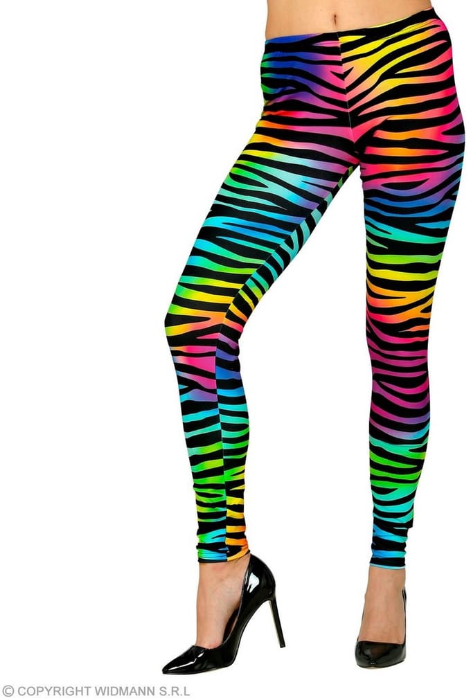 80s Legging Conny Neon Meerkleurig Vrouw