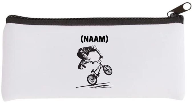 Akyol - bmx met eigen naam Etui - Sport - fietser - fiets - 20 bij 9 cm