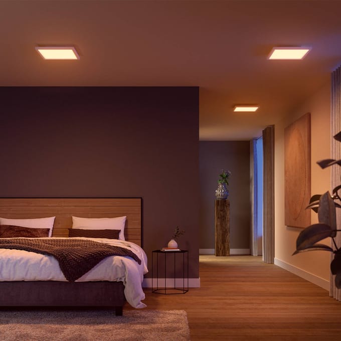 Philips Hue Surimu plafondlamp White and Color vierkant klein