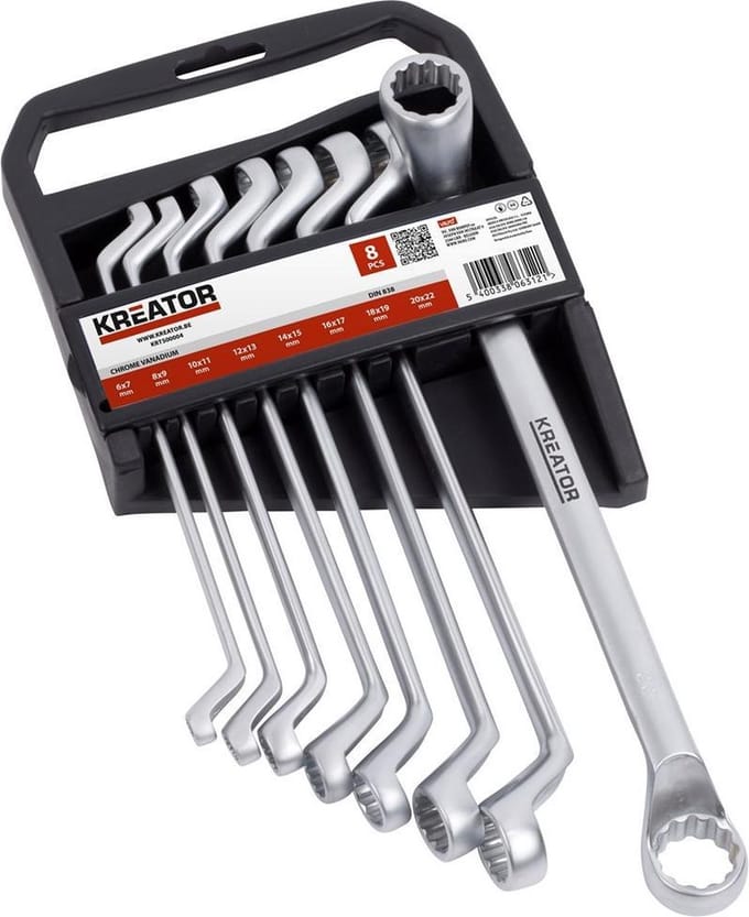 Kreator KRT500004 Ringsleutelset - 6-22 mm - 8 stuks