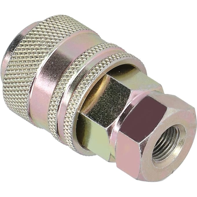 Hydraulische Testadapter Snelkoppeling Vrouwelijk Drukmeetconnector PTPPT G18in black
