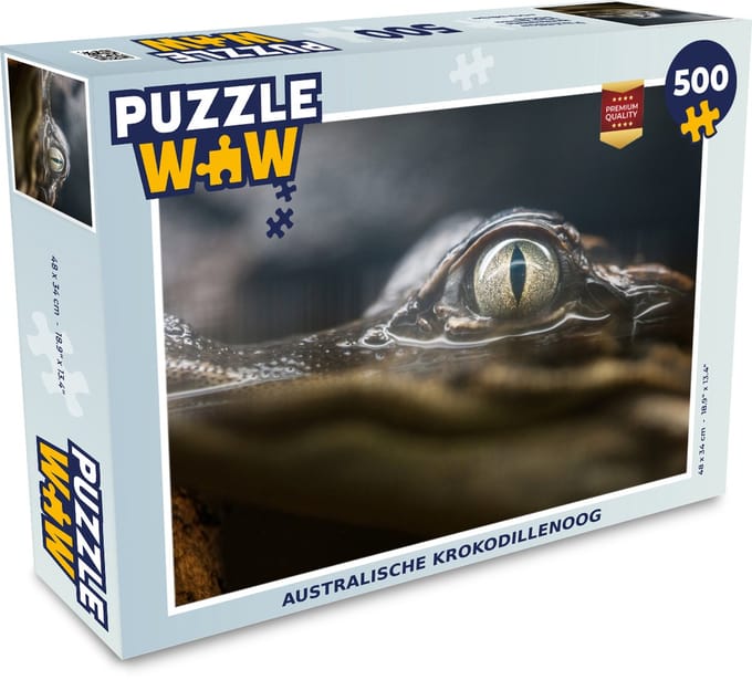 Puzzel Reptielen - Krokodil - Australië - Legpuzzel - Puzzel 500 stukjes