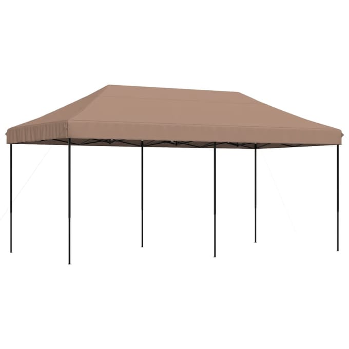 vidaXL - Partytent - inklapbaar - pop-up - 580x292x315 - cm - bruin