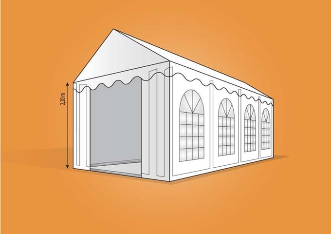 Ambisphere - Feesttent - Partytent - 4x8m XXL | 2,20m